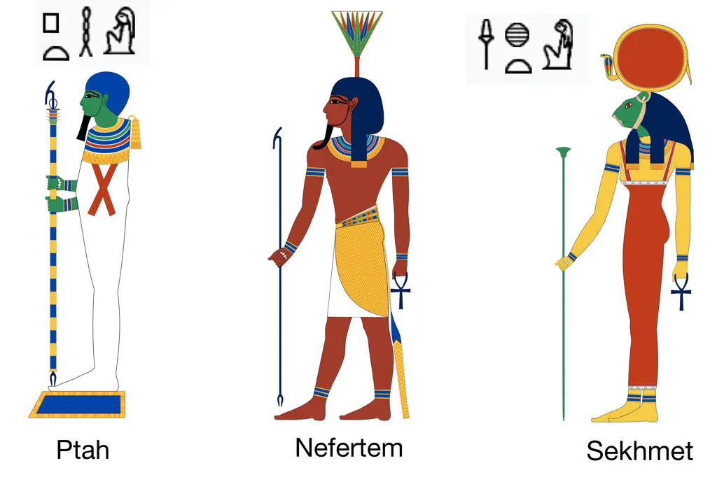 Triad Of Memphis Ptah Sekhmet Nefertem