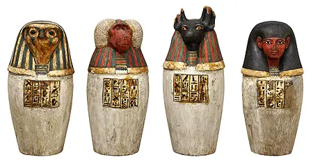 ancient-egyptian Canopic jars