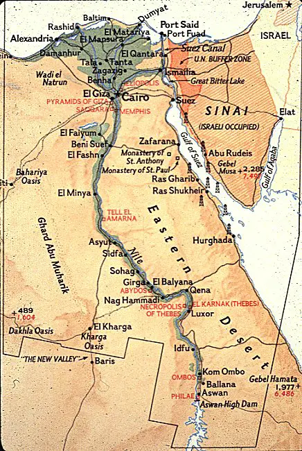 Ancient Egyptian Location on Map – Facts About Ancient Egyptians
