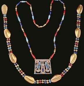 Egyptian Ornaments Necklace with Beads